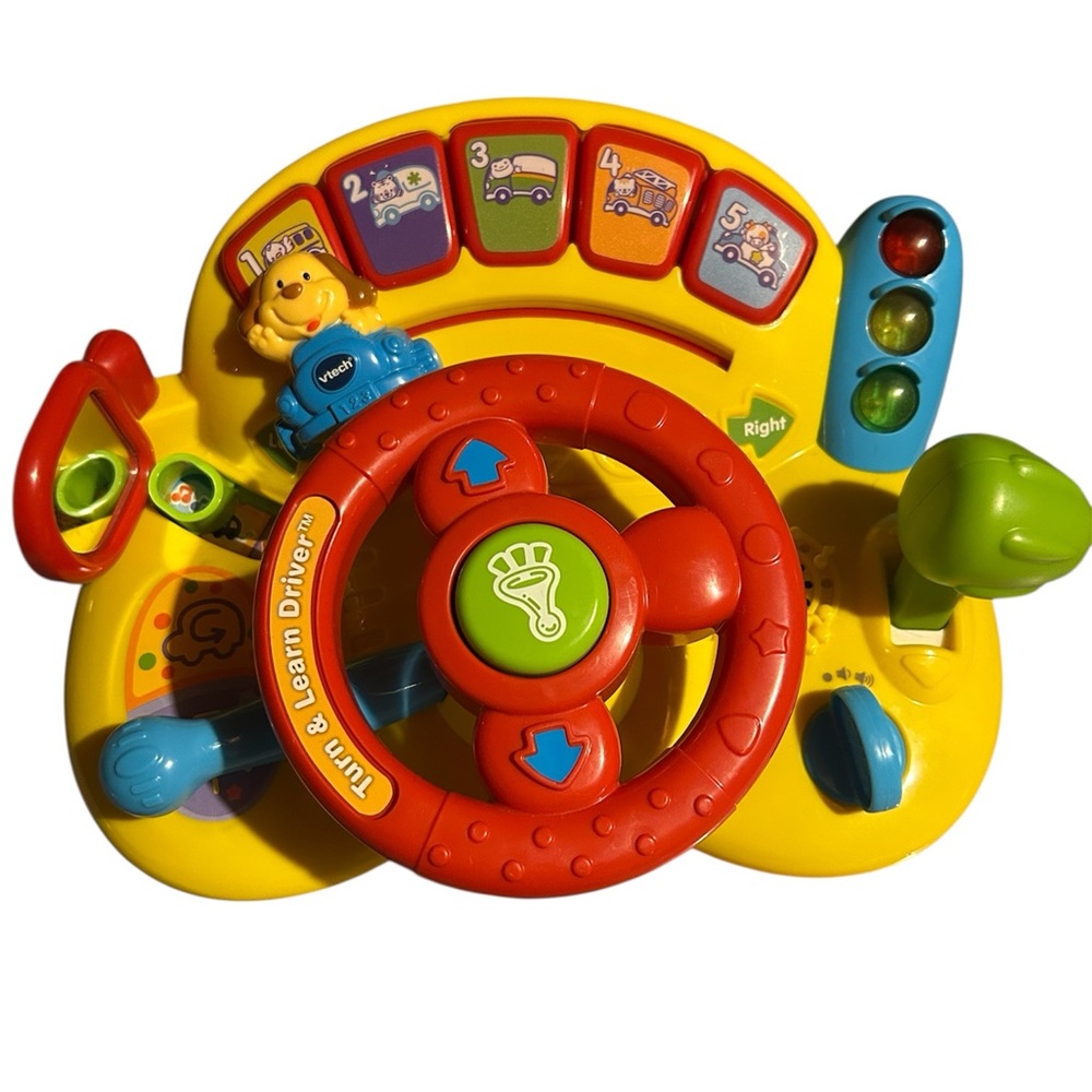 VTech Turn and Learn Driver Toy - Red, Yellow, Green